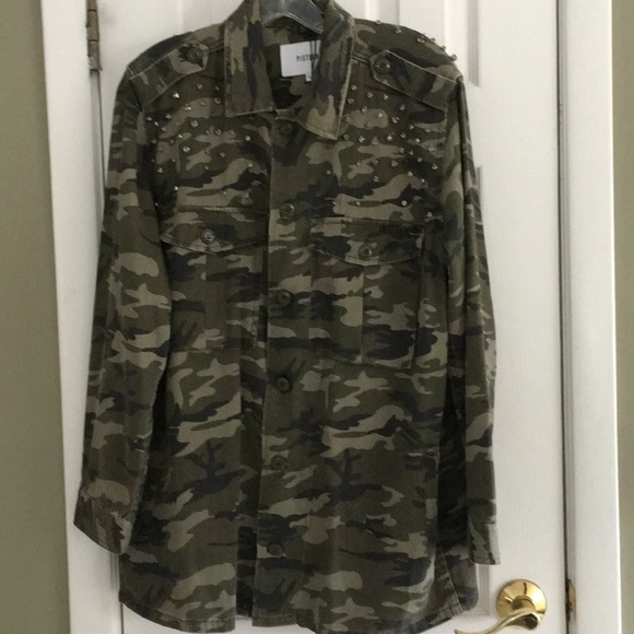 embellished camo jacket